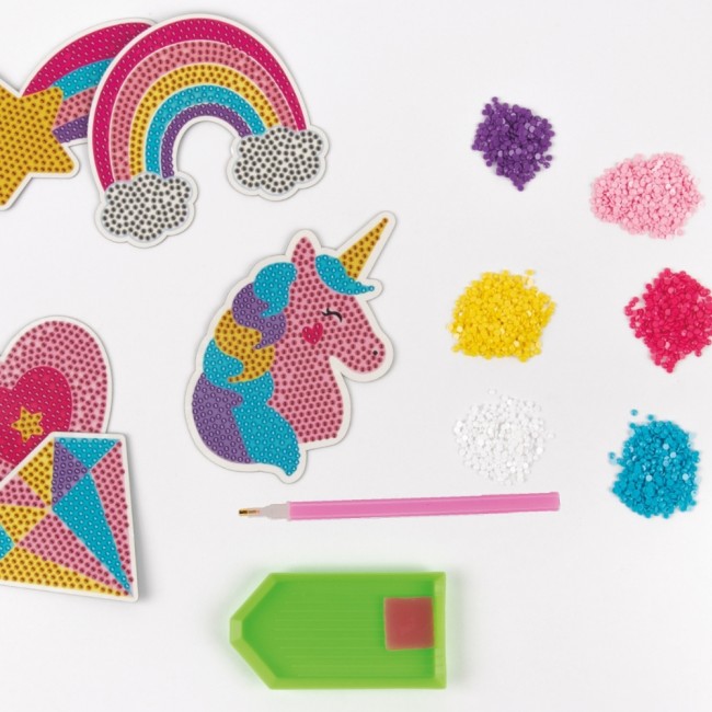Zestaw kreatywny DIY Craft Kit Apli Kids - Diamentowe magnesy
