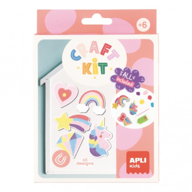 Zestaw kreatywny DIY Craft Kit Apli Kids - Diamentowe magnesy