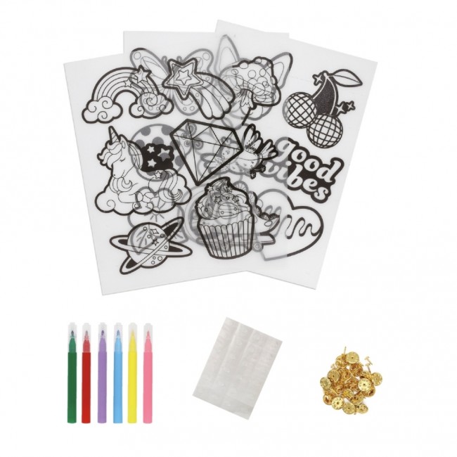 Zestaw kreatywny DIY Craft Kit Apli Kids - Przypinki 18 szt.