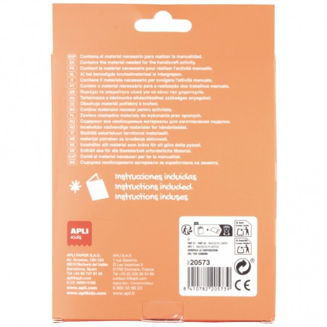 Zestaw kreatywny DIY Craft Kit Apli Kids - Przypinki 18 szt.