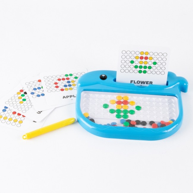 Mała tablica magnetyczna z kropkami Apli Kids - Wieloryb