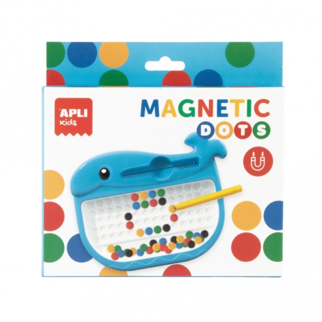 Mała tablica magnetyczna z kropkami Apli Kids - Wieloryb