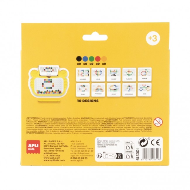 Mała tablica magnetyczna z kropkami Apli Kids - Krab