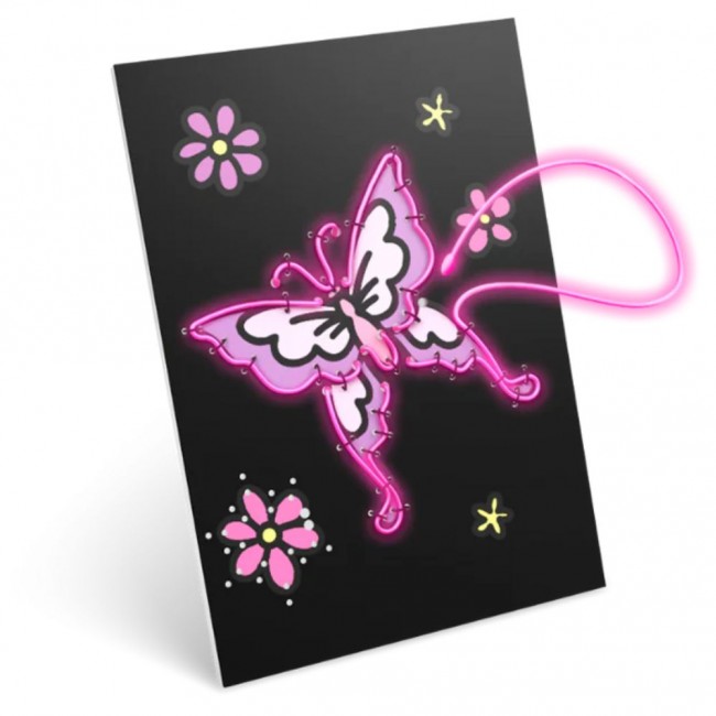 Zestaw do tworzenia świecącej dekoracji ściennej Kidywolf - Kidyneon Bajki 3 szt.