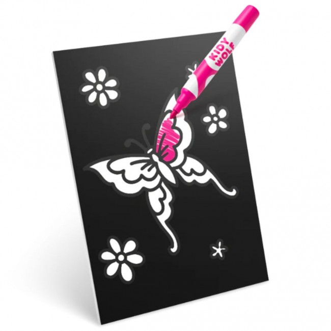 Zestaw do tworzenia świecącej dekoracji ściennej Kidywolf - Kidyneon Bajki 3 szt.