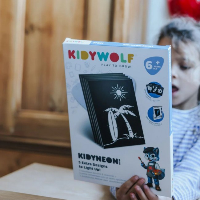 Wkłady do tworzenia świecącej dekoracji ściennej Kidywolf - Kidyneon Sport 5 szt.