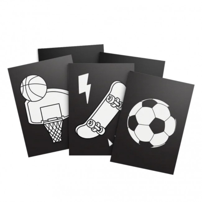 Wkłady do tworzenia świecącej dekoracji ściennej Kidywolf - Kidyneon Sport 5 szt.