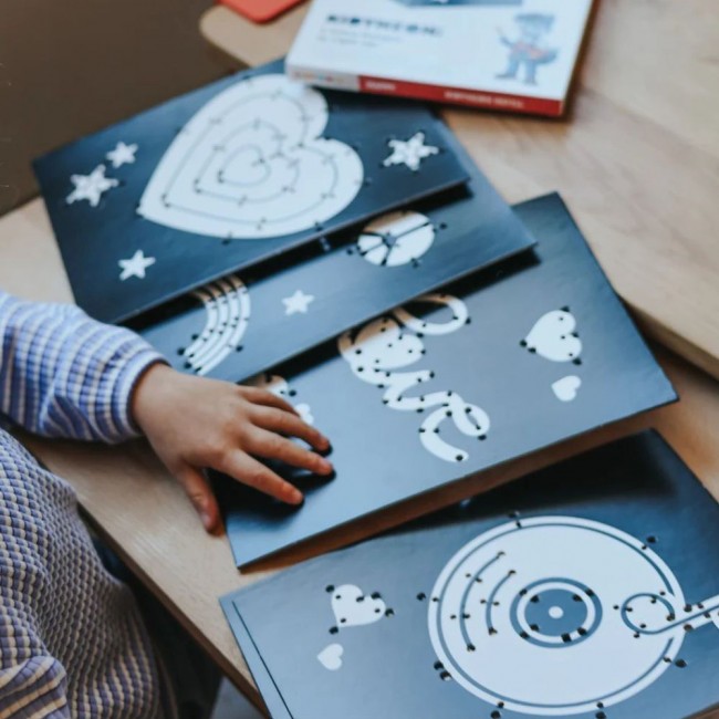 Wkłady do tworzenia świecącej dekoracji ściennej Kidywolf - Kidyneon Happy 5 szt.