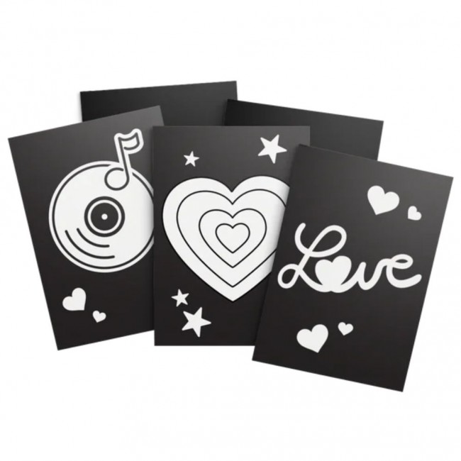 Wkłady do tworzenia świecącej dekoracji ściennej Kidywolf - Kidyneon Happy 5 szt.