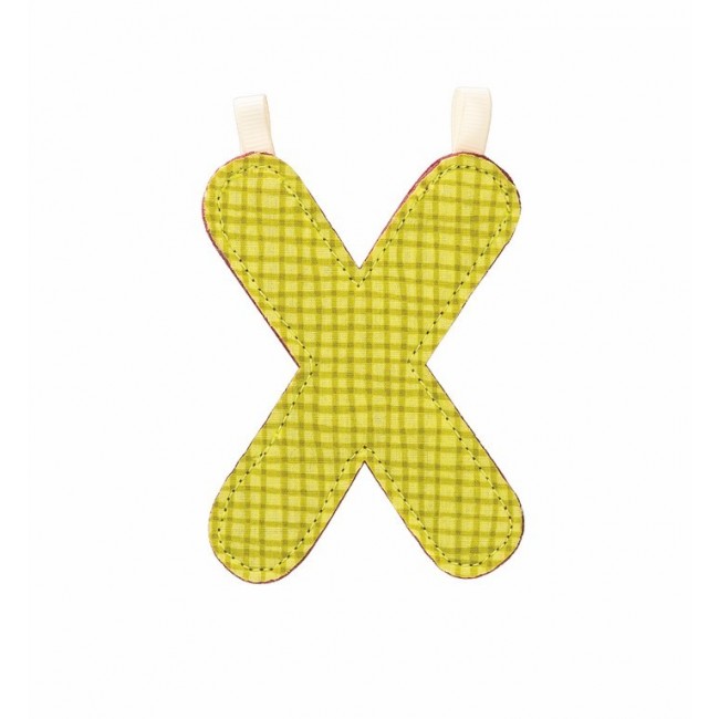 Literka "X" z materiału Lilliputiens