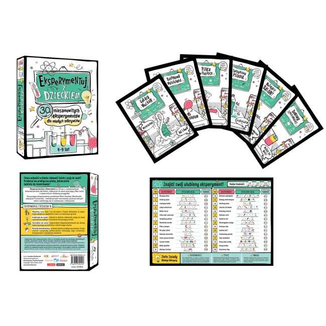 Eksperymentuj z Dzieckiem - 30 niesamowitych eksperymentów dla młodych odkrywców Wydawnictwo Tata Robi Książki