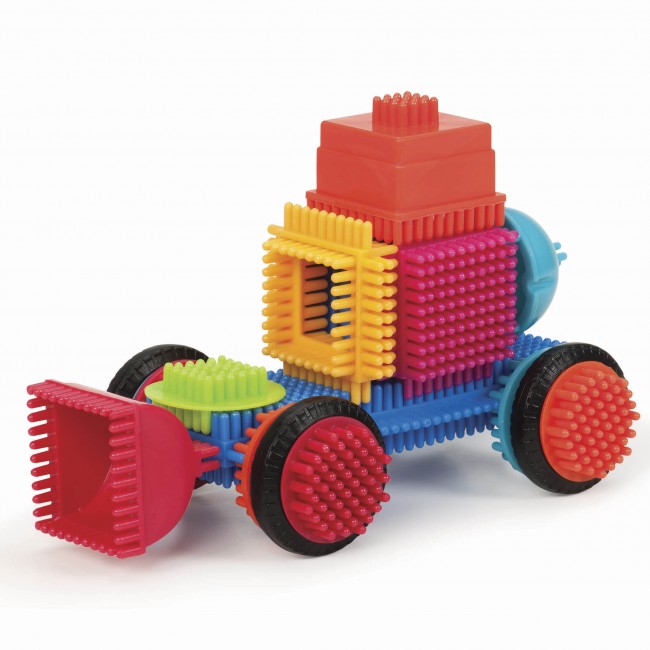 Klocki jeżyki w słoju Bristle Blocks Battat - 80 elementów