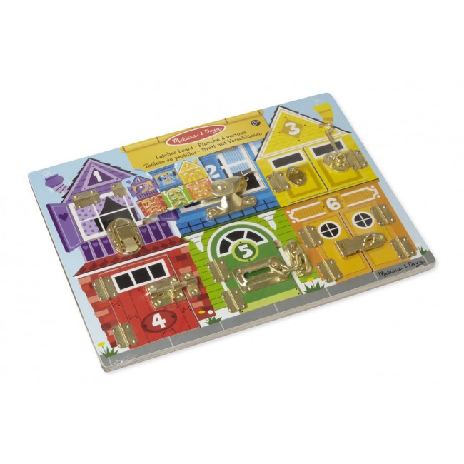 Drewniana tablica z zamkami Melissa & Doug - Zwierzątka