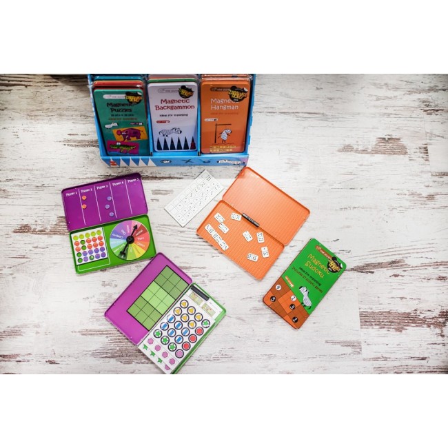 Podróżna gra magnetyczna The Purple Cow - Węże i drabiny