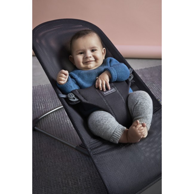 Leżaczek BABYBJORN BALANCE BLISS MESH - Antracytowy